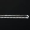 Ara - Halsband sterling silver, små fyrkantiga länkar