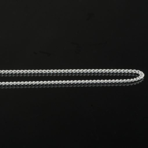 Alioth - Halsband sterling silver, små platta flätor